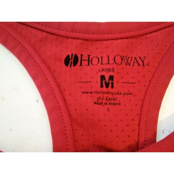 Holloway Women's Size Medium Red Pullover Vented Sports Bra  Be You For Life - Picture 2 of 4